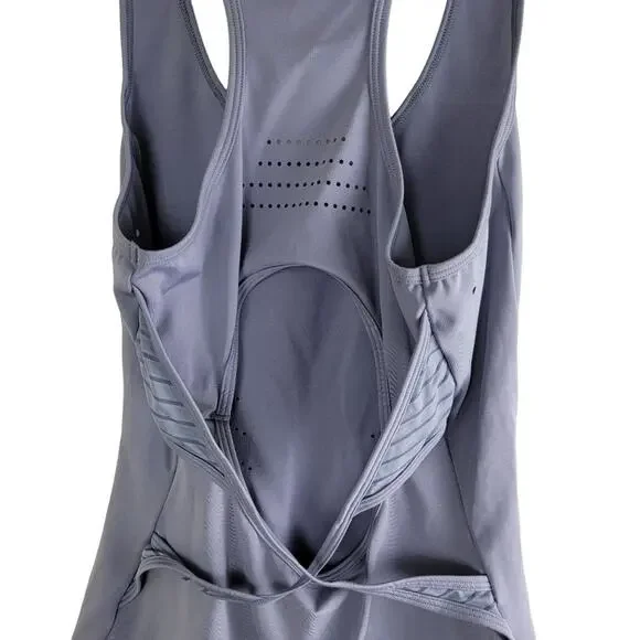 Gymshark Womens Pro Perform Vest size S Steel Blue Activewear Racer Back Stretch - Picture 4 of 7